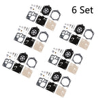 Set of 6 Carburetor Repair Kits for Husqvarna 3120XP 272 268 Walbro K12-WG