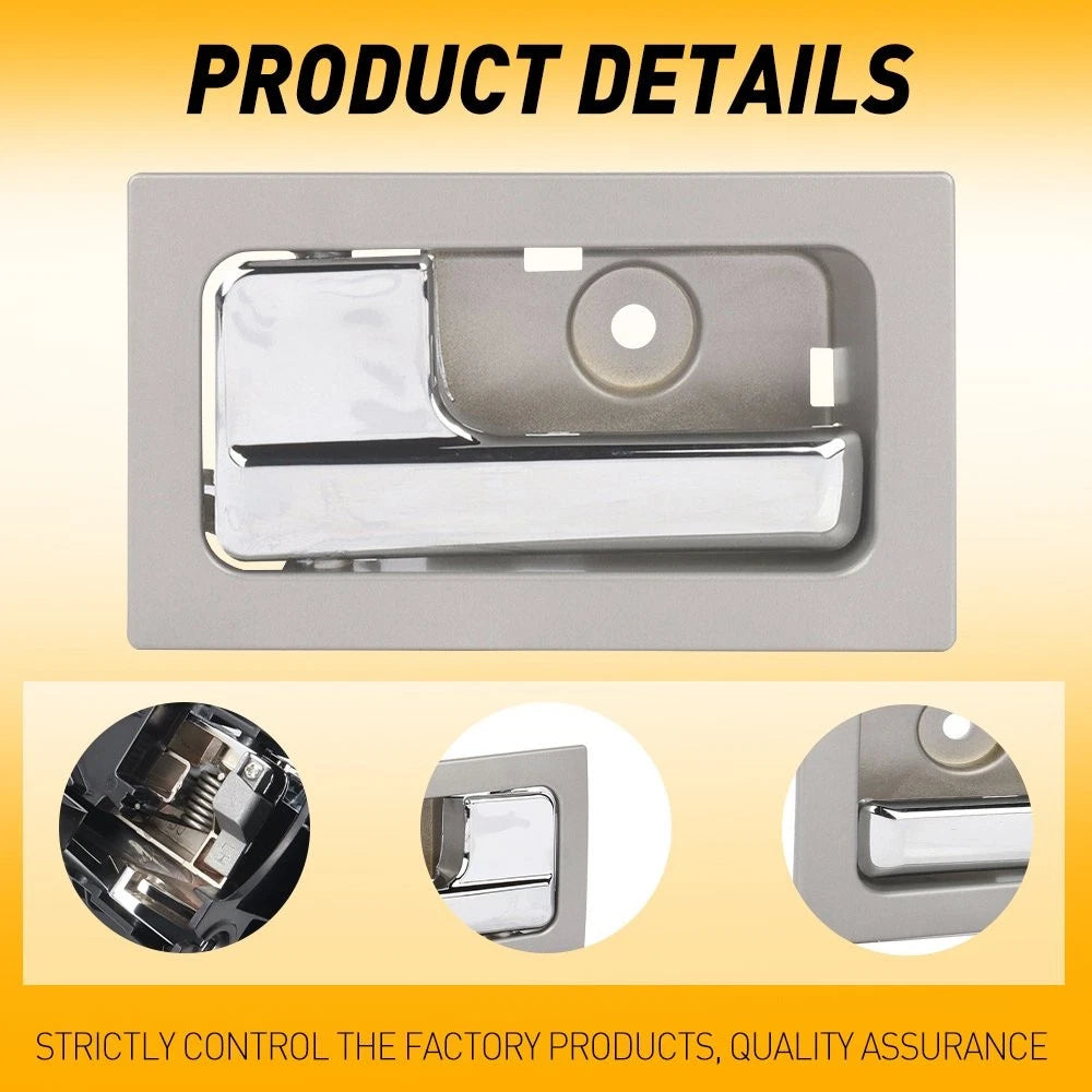 Interior Door Handle for Ford F-150 (2009–2014) Power Lock Driver Side Silver