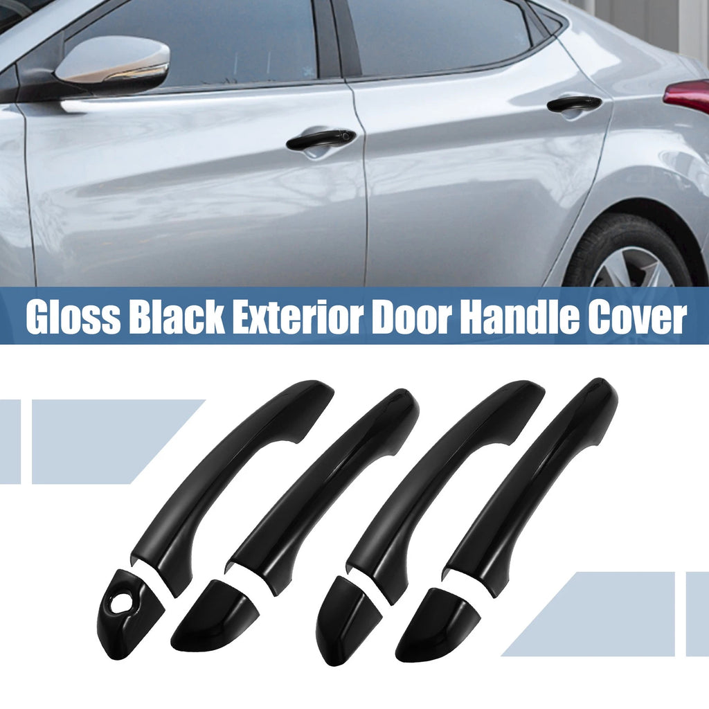 8pcs ABS Exterior Side Door Handle Cover Trim for Hyundai Elantra (2017–2020)
