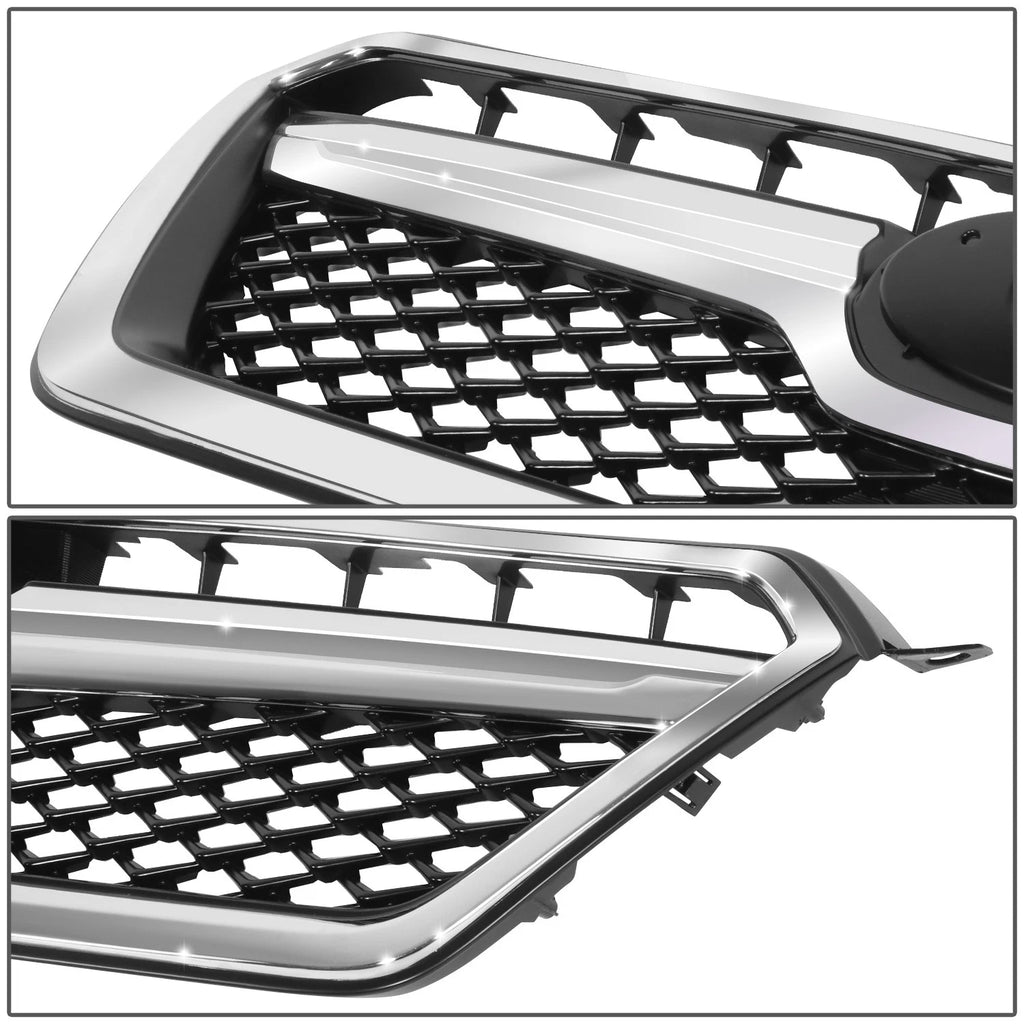 Chrome Trim Front Bumper Grille Assembly for Subaru XV Crosstrek (2013–2015)