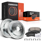 Rear Drilled Brake Rotors & Ceramic Pads for Infiniti QX56 QX80 (2004–2020)