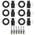 Set of 6 Denso Iridium TT Spark Plugs & Coil Boots for Camry ES330 Sienna Solara (2002–2006)