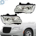 Halogen Headlight Assembly for Chrysler 300 (2018–2023) Driver LH+RH Side