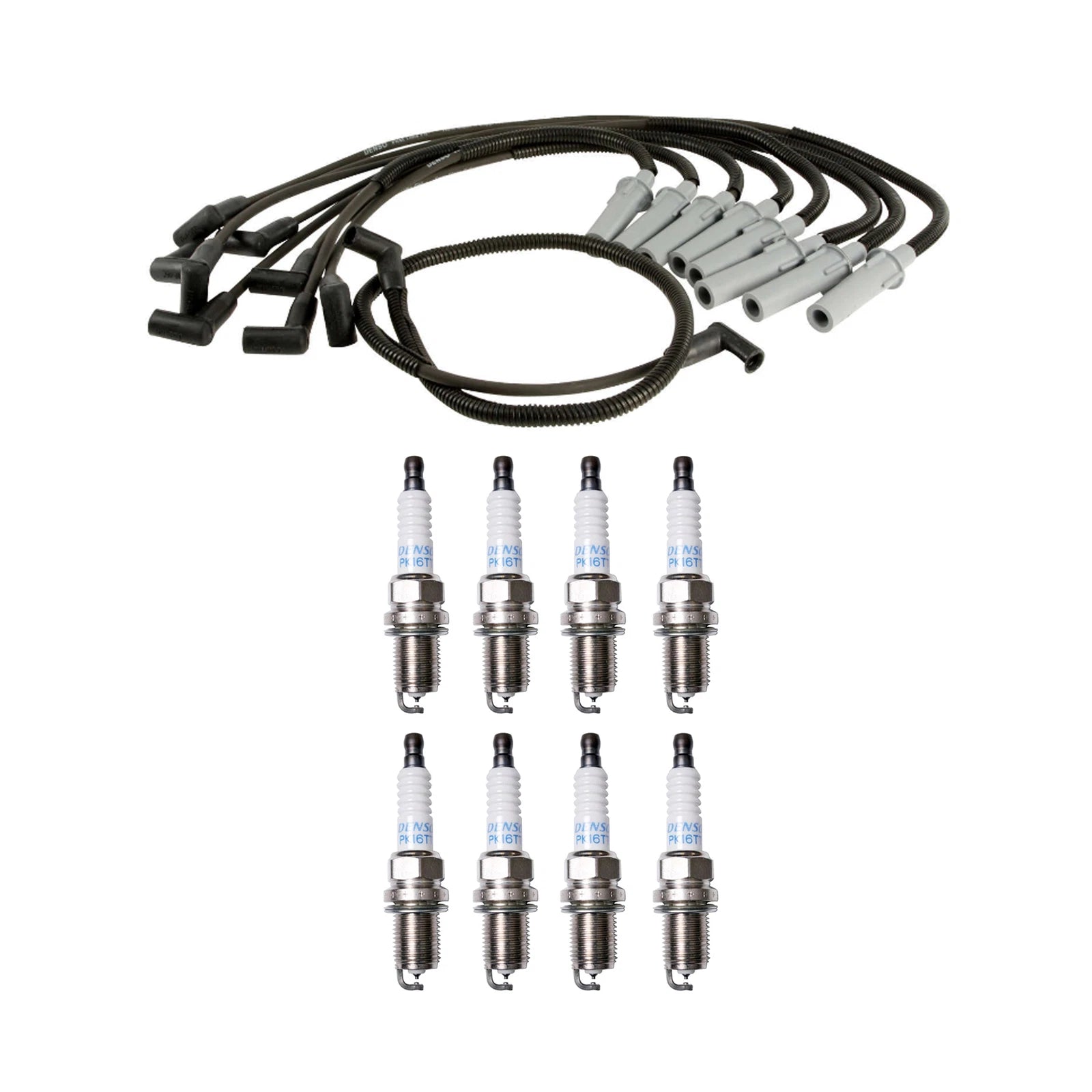 Denso Wire Set & PlatinumTT Spark Plugs Kit for Dodge Durango (1998–2003)