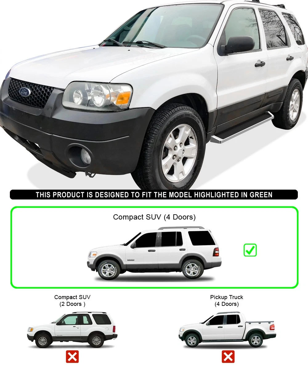 iBoard Running Boards for Ford Escape (2001-2007)