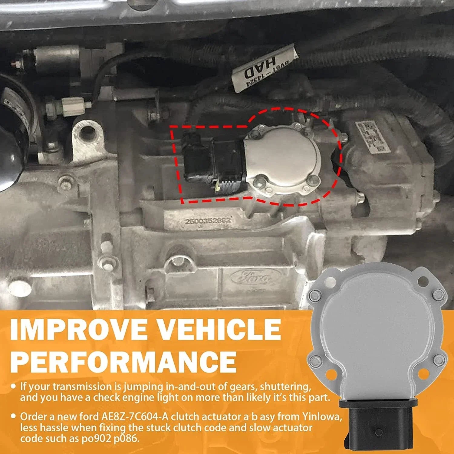 Automatic Transmission Clutch Actuator for Ford Fiesta Focus (2011-2019)