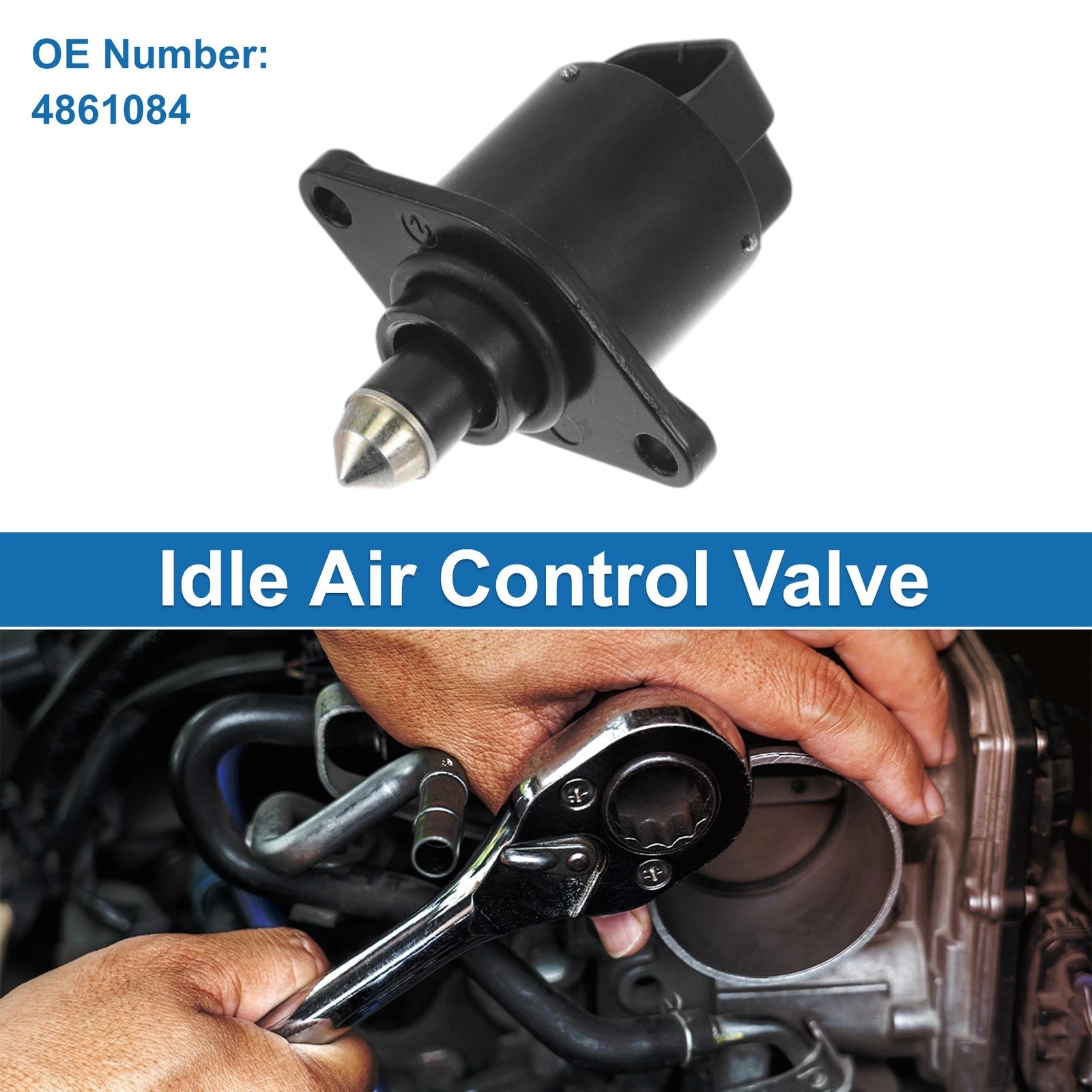 Idle Air Control Valve for Chrysler Sebring (1995–1999) No. 4861084