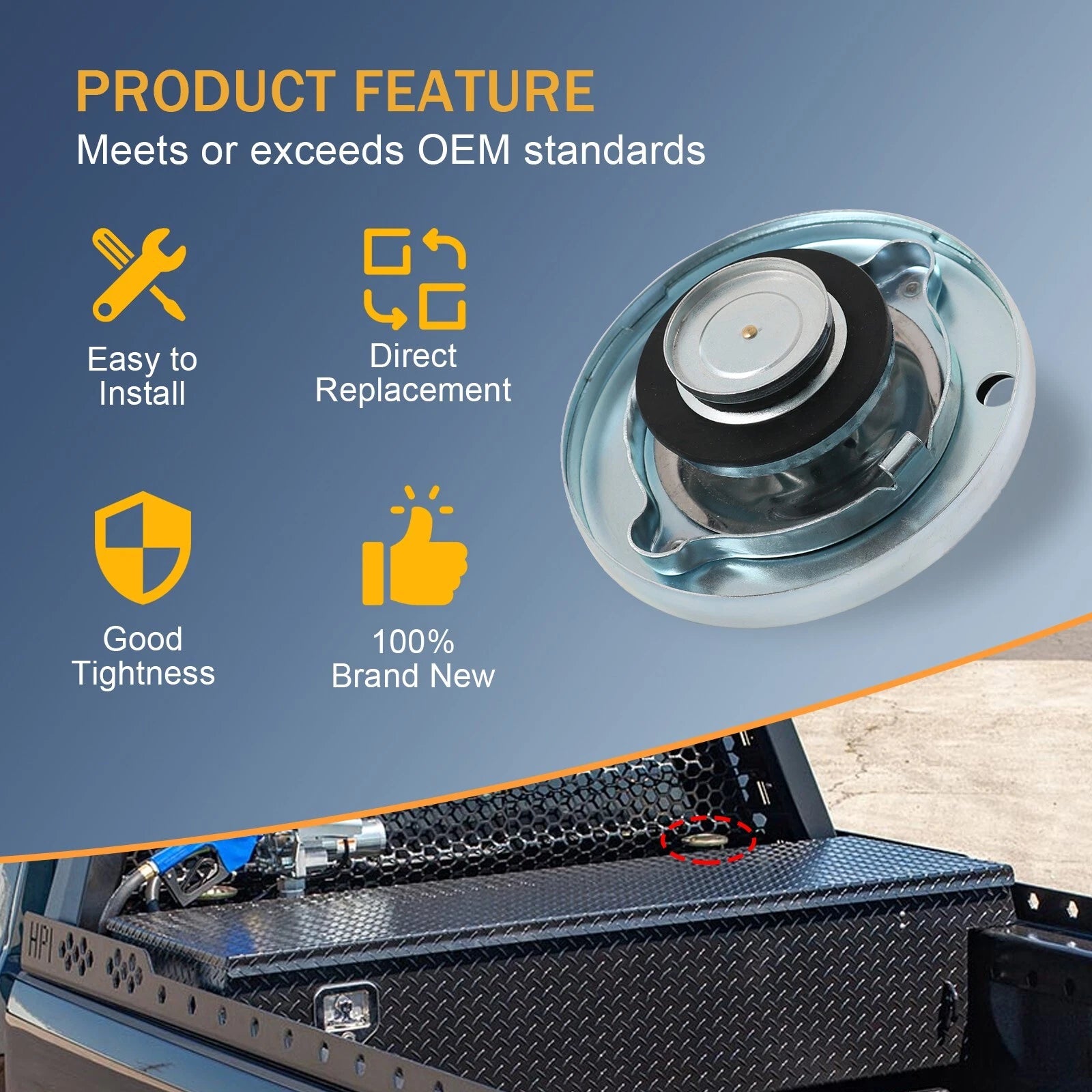 Tank Vented Cap for Liquid Tanks (Universal)