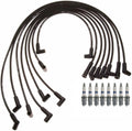 Ignition Wire Set & 8 ACDelco Rapidfire Spark Plugs for GMC V8 (VIN M)