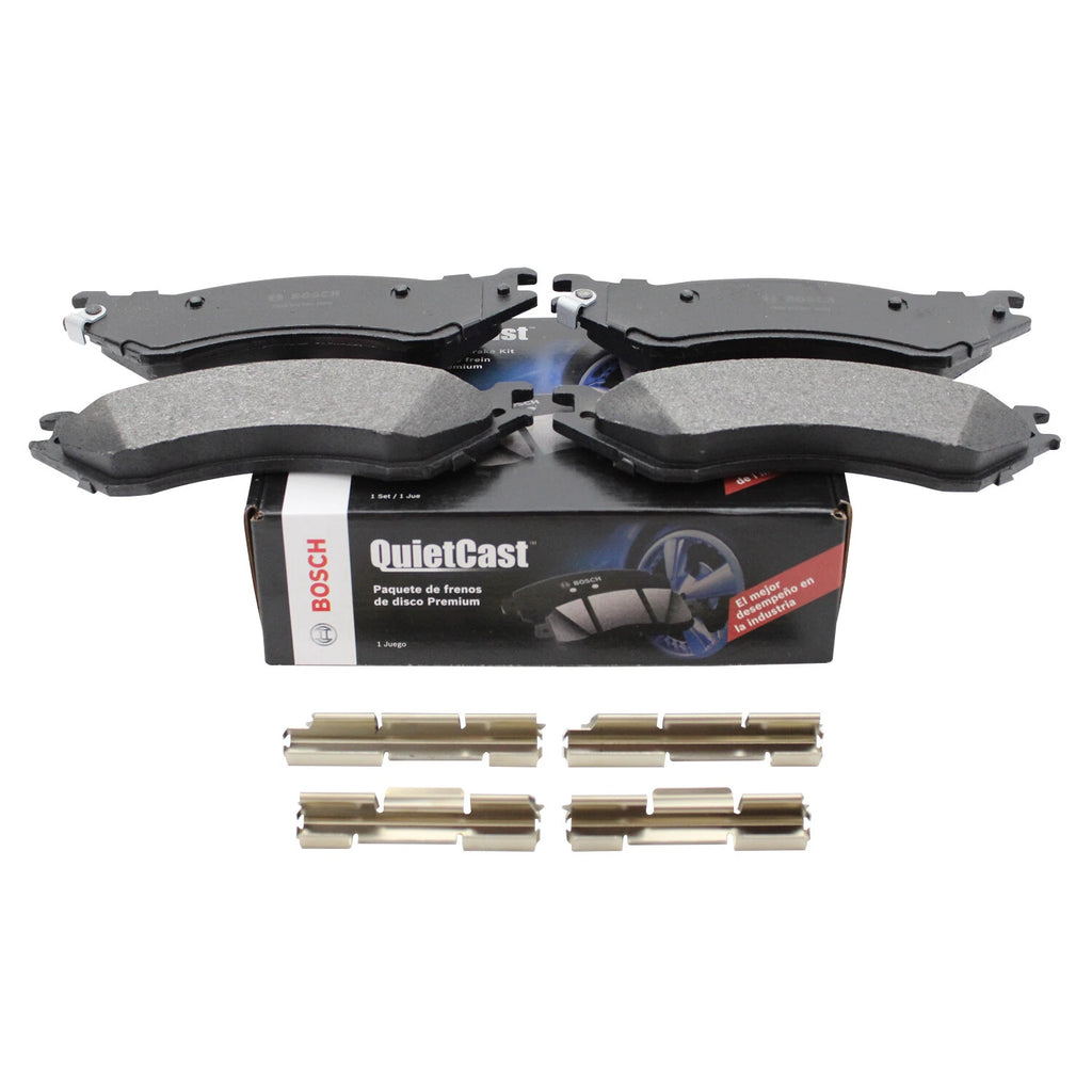 Set of 4 Bosch QuietCast Rear Semi-Metallic Brake Pads for Dodge Ram 1500 2500 (2002–2023)