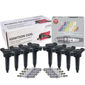 Set of 8 Ignition Coils & NGK Laser Iridium Spark Plugs for Lexus IS F (2008–2014)