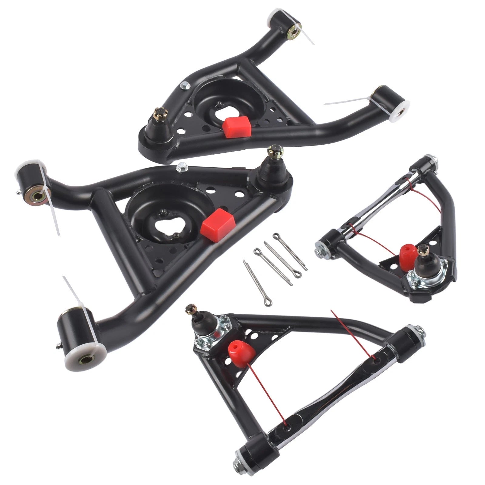Set of 2 Front Upper Lower Control Arms for Chevy Nova (1968-1974)