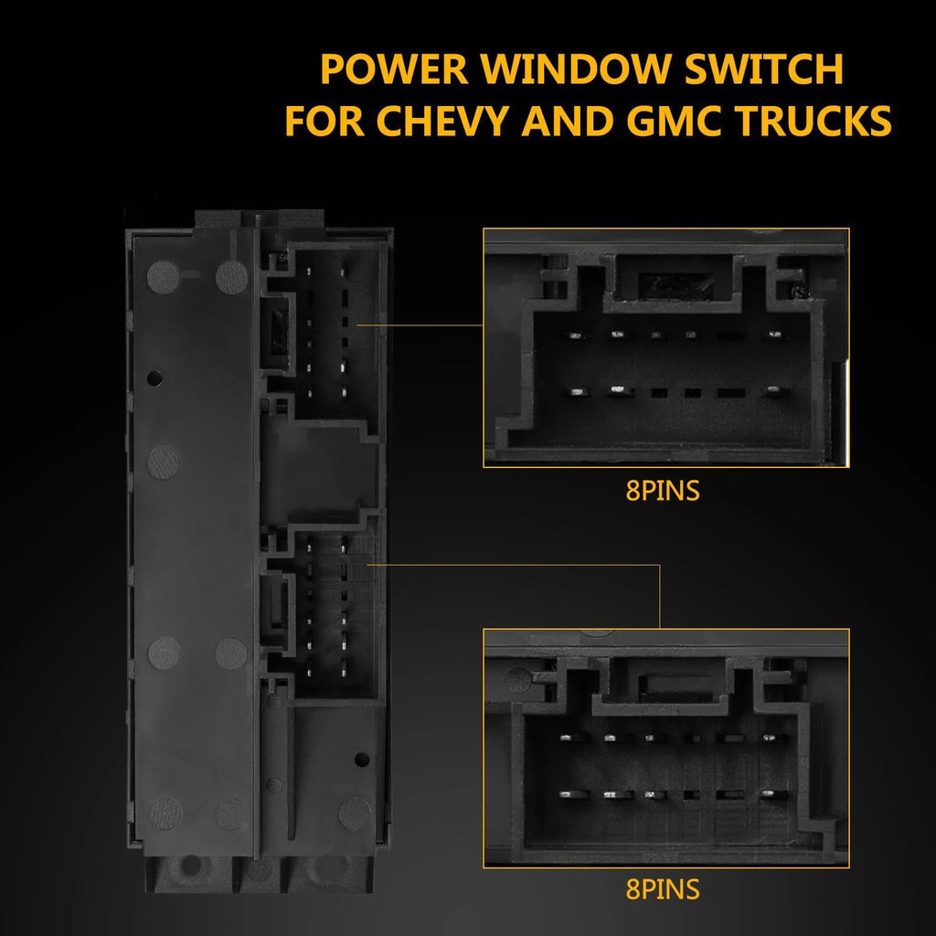 Master Power Window Switch for Chevy Silverado GMC Sierra 1500 (1999-2002)