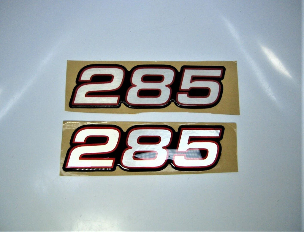 Set of 2 Silver Series 285 Outboard 3D Decal Stickers for Stratos (N/A)