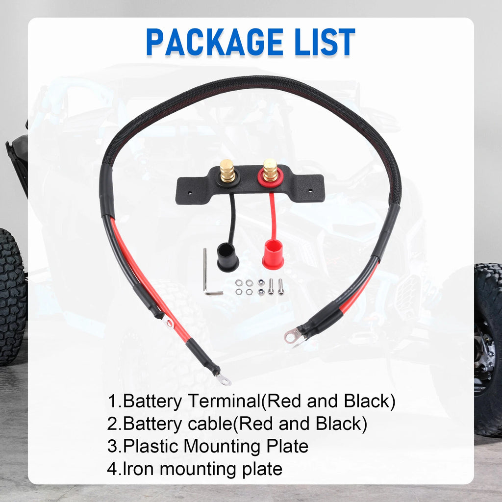 Remote Battery Terminal Relocation Kit for Can-Am UTV X3 (2017-2023)