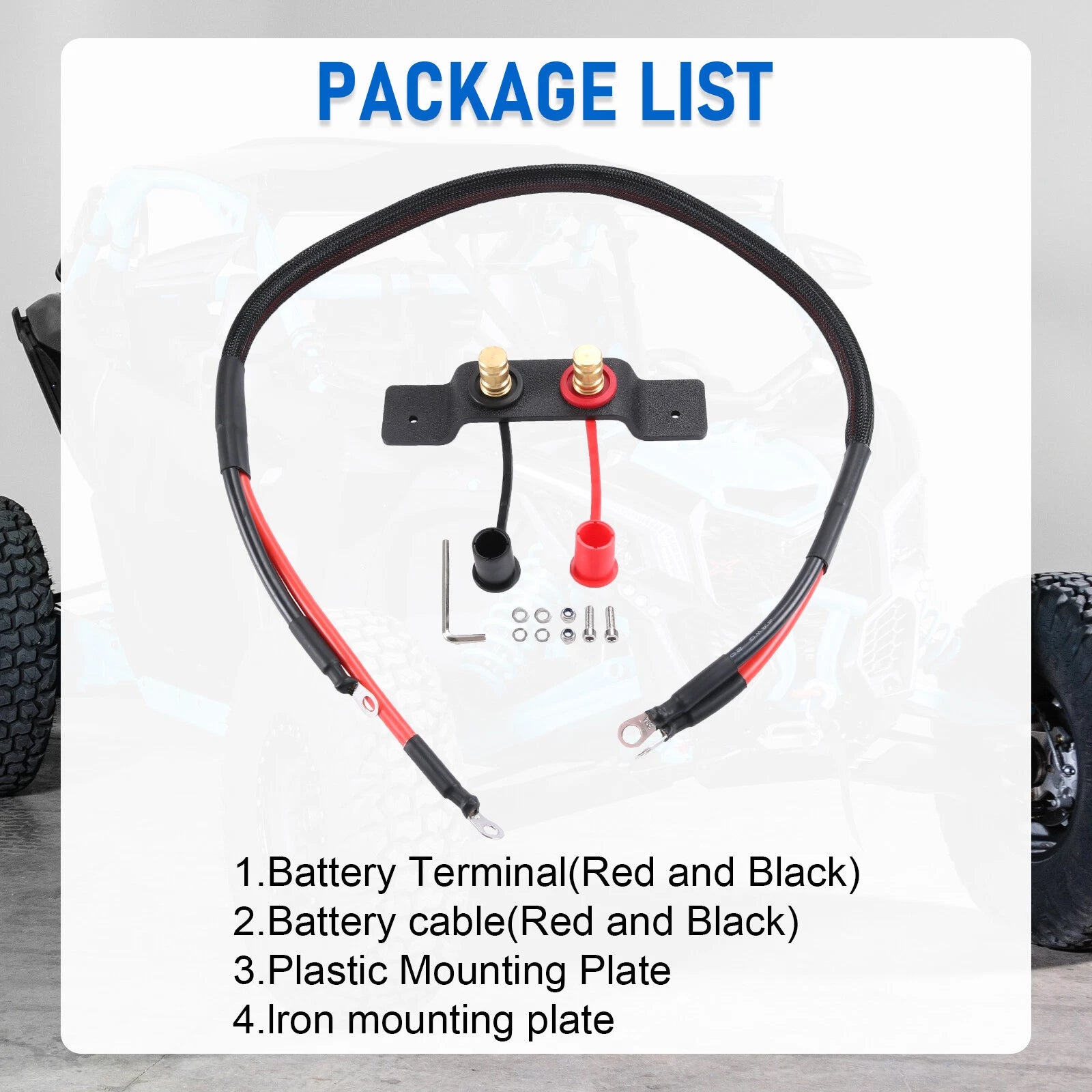 Remote Battery Terminal Relocation Kit for Can-Am UTV X3 (2017-2023)