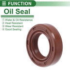 Set of 5 Oil Seal Rotary Shaft Seal FKM Rubber 17x28x7mm