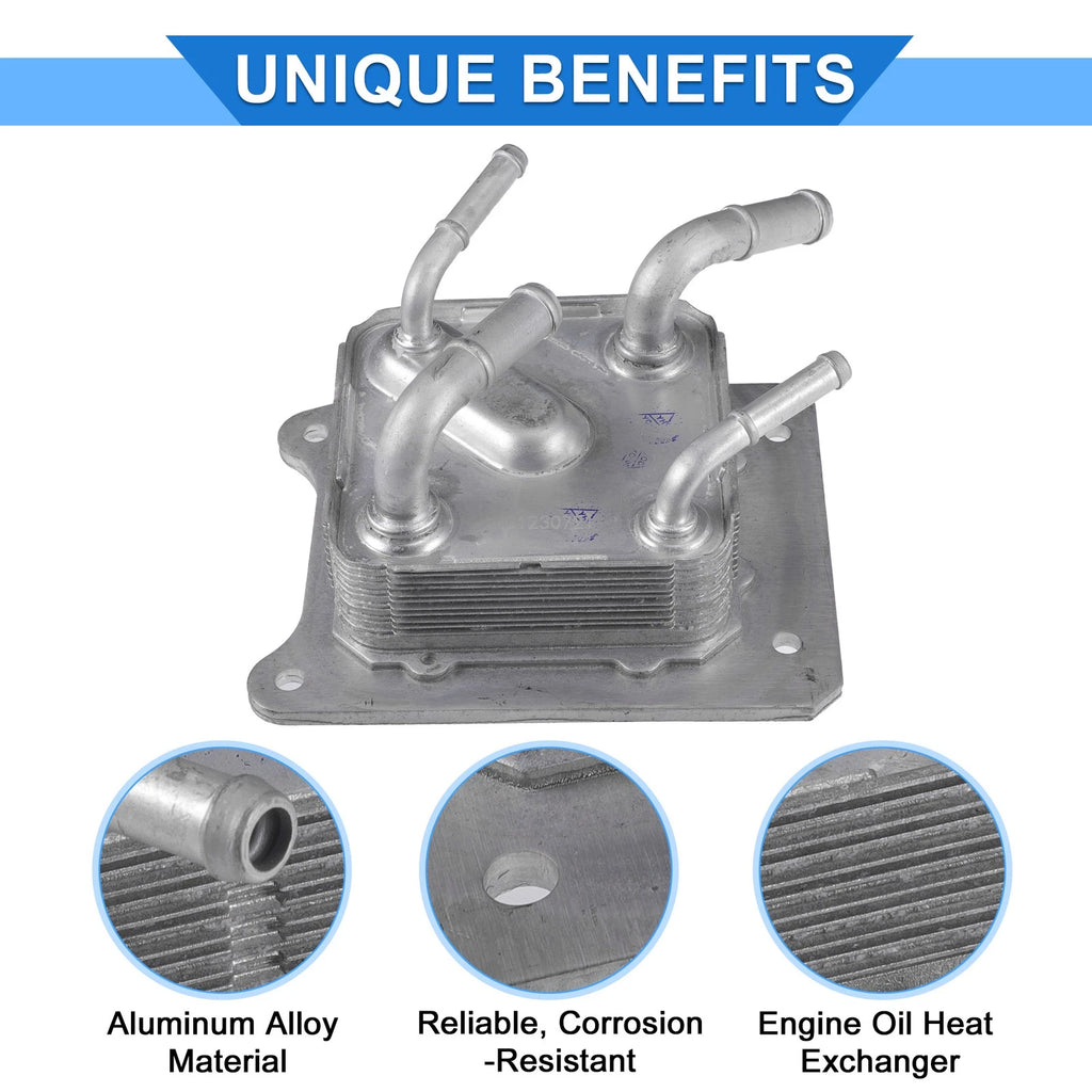 Engine Oil Cooler with Seals for Nissan Altima Maxima (2002–2018) No. 2160628X0B