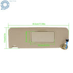 Sun Visor Set for Honda Pilot (2017-2021) Ridgeline (2018-2020) Left Beige