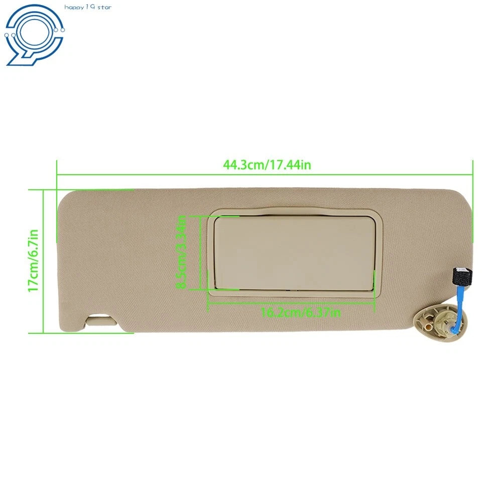 Sun Visor Set for Honda Pilot (2017-2021) Ridgeline (2018-2020) Left Beige