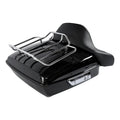 Black Chopped Trunk Backrest Rack for Harley Road King (2014-2025)