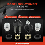 3X Door Lock Cylinder Set with Keys for Chevy C1500 Suburban (1992–1999)