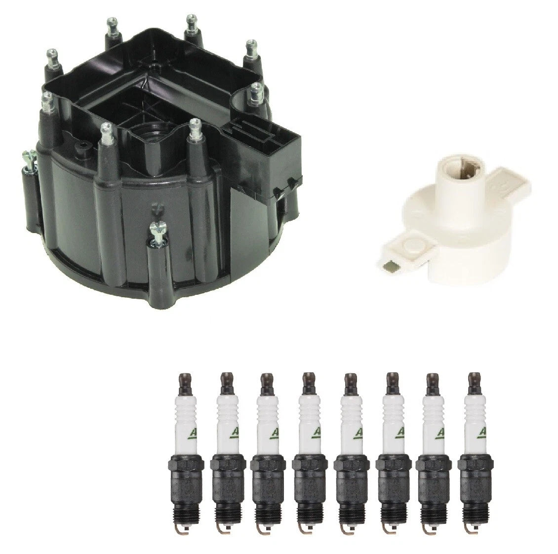 Distributor Rotor Cap & Spark Plugs Kit for Chevrolet Caprice (1987)