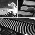 Pair of Black Clear Side Headlight Lamps for Pontiac Grand Prix (2004–2008)