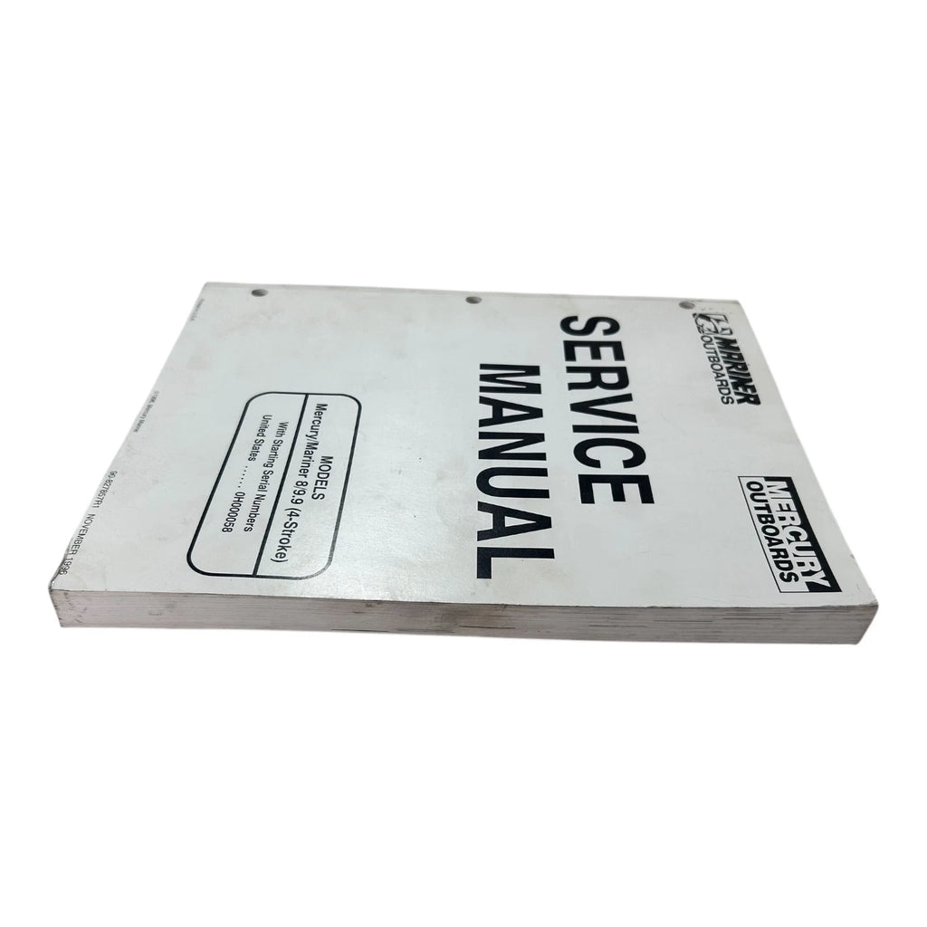 Service Manual for Mercury 90-827857R1, Mariner 8/9.9 (4 Stroke) (1990–1999)