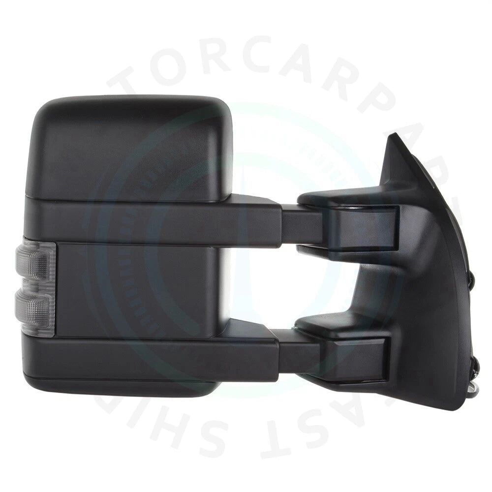Power Heated Smoke Tow Mirrors for Ford F250/F350/F450 (1999–2007)