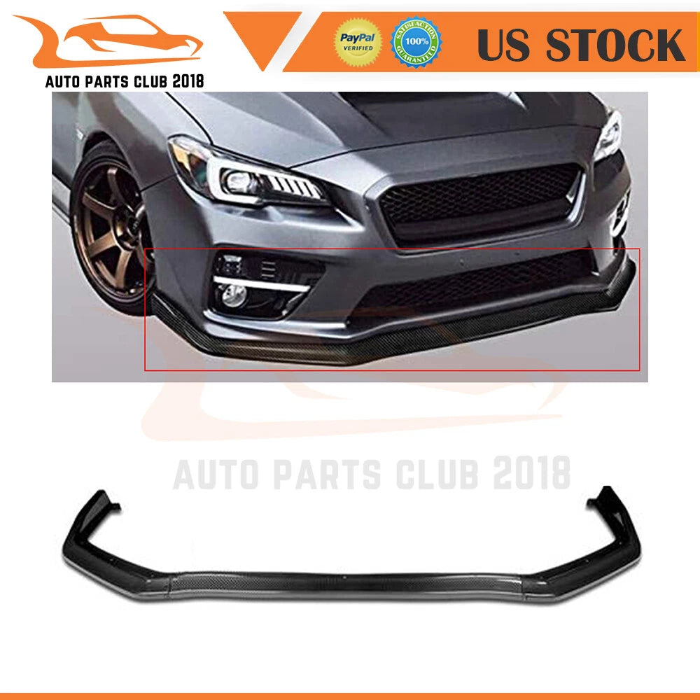3PC Carbon Look Front Lips for Subaru WRX STI Sedan (2015–2021)