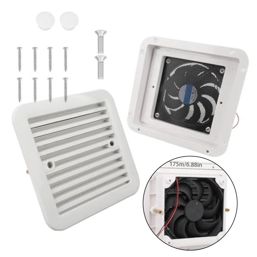 24V Side Vent Exhaust Fan for Marine Trailers and RVs (2010–2023)