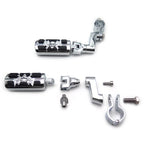 1.25" Foot Peg Clamps for Harley Sportster Touring Road King Street Glide (2004–2023)