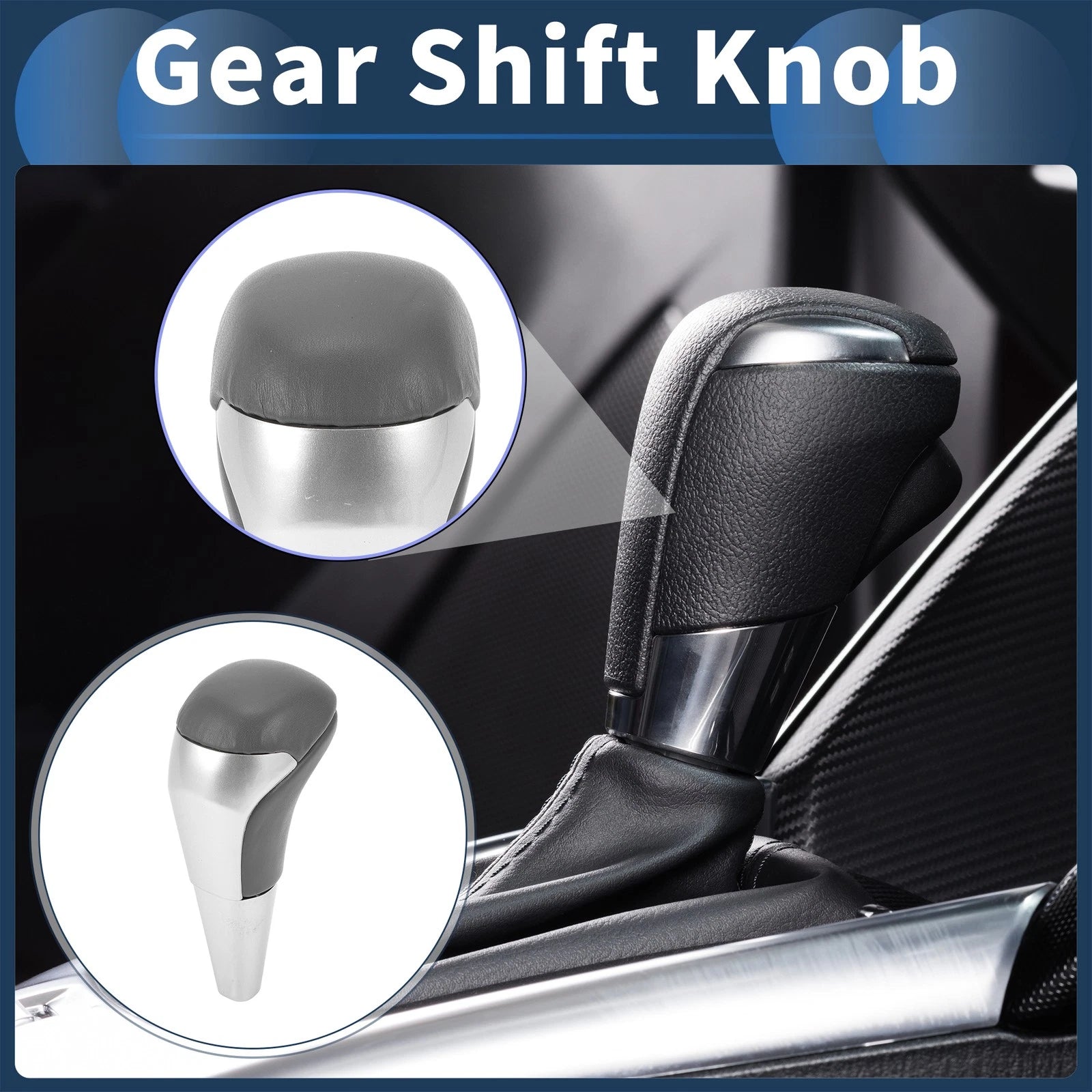 Automatic Gear Shift Knob for Toyota Land Cruiser (2003–2021) Plastic Faux Leather
