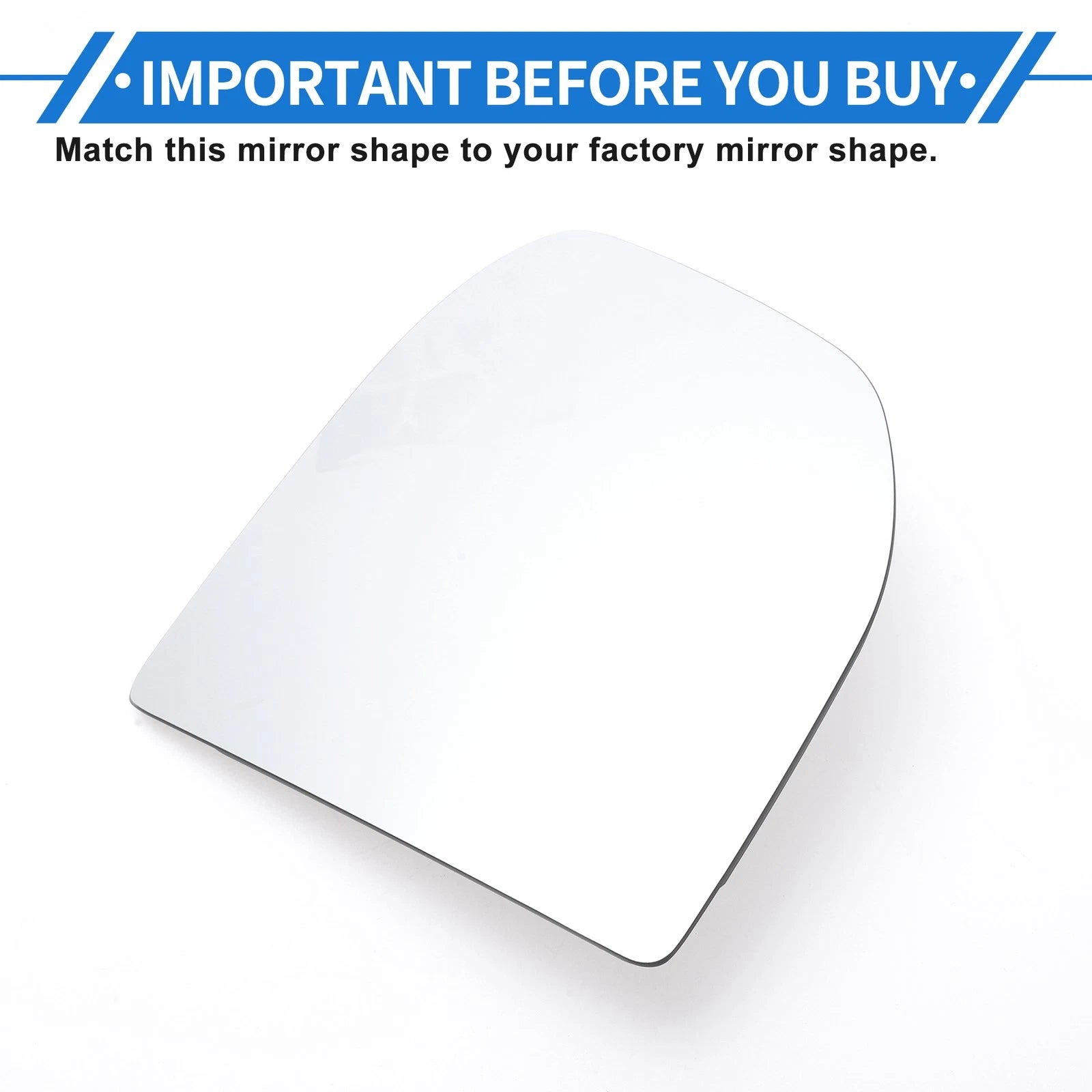Right Driver Side Heated Mirror Glass for Ford Transit Custom (2013–2023)