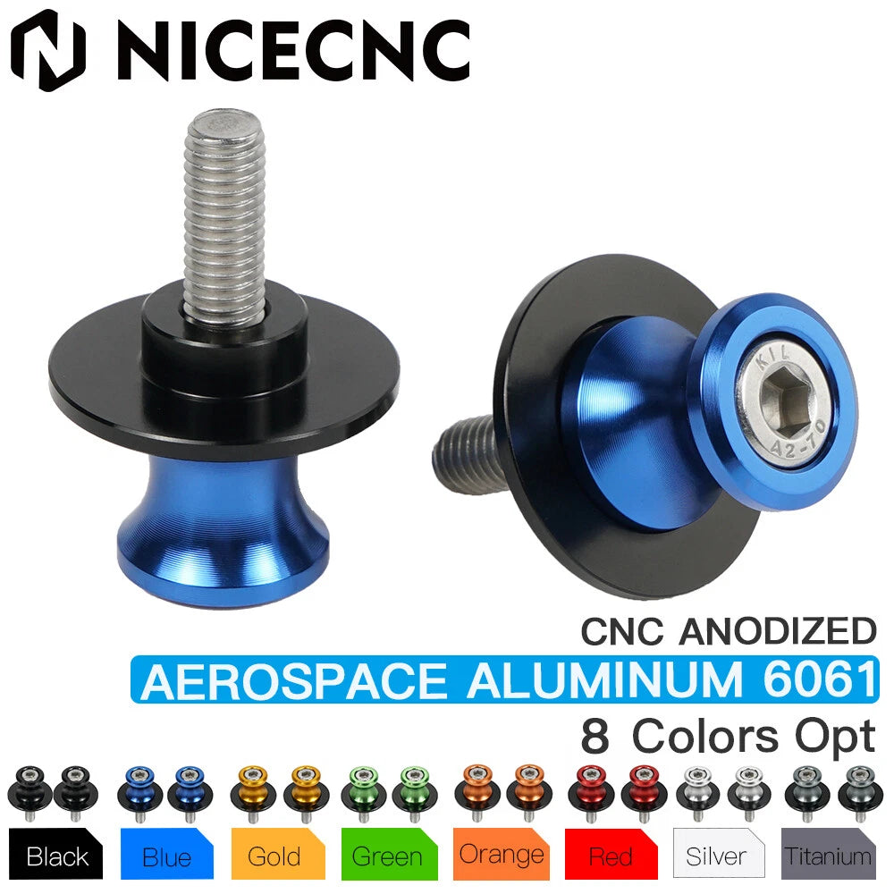 Set of 4 CNC Swing Arm Spools Sliders 6mm 8mm 10mm for BMW KTM