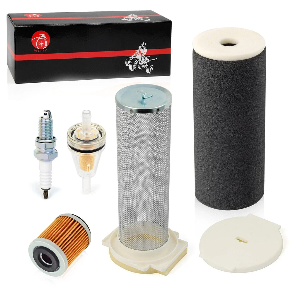 Air Filter Kit End Cap Oil Filter Spark Plug for Yamaha Raptor 350 (2004–2013)