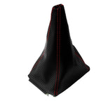 Manual Shift Boot for Jeep Wrangler (2003–2006) Carbon Fiber Red Stitch