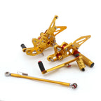 Racing Rearsets Footrest Set for Suzuki GSXR 600/750 (2011–2019)
