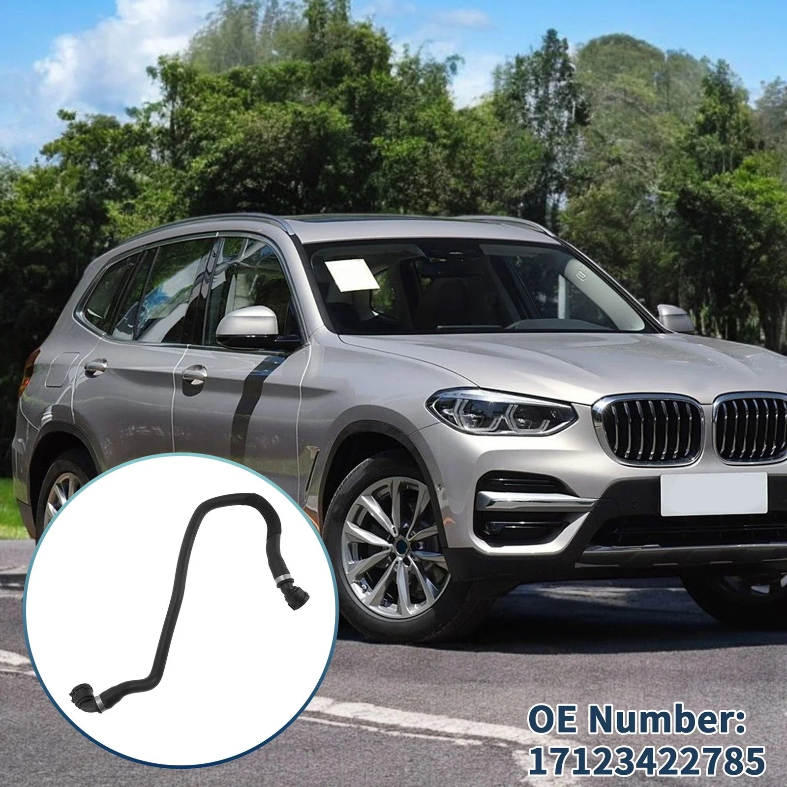 Radiator Hose 3.0L Rubber for BMW X3 (2007-2010)