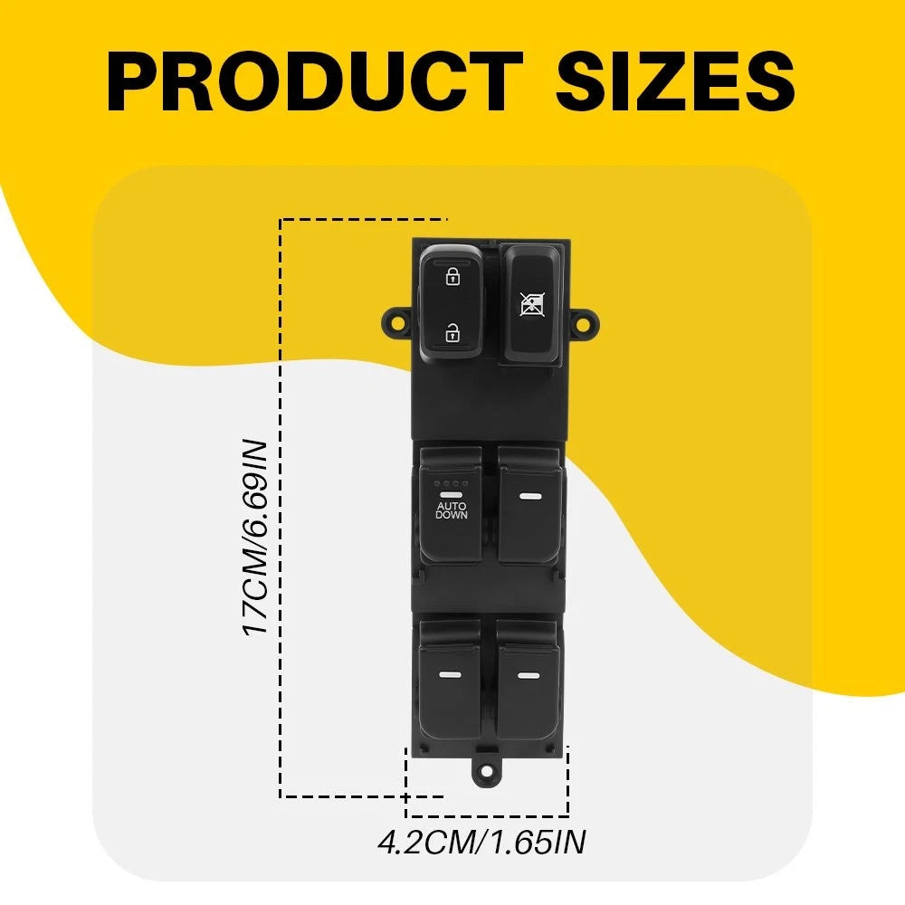 Power Window Switch for Kia Optima (2011–2013) EXV Front Driver Side
