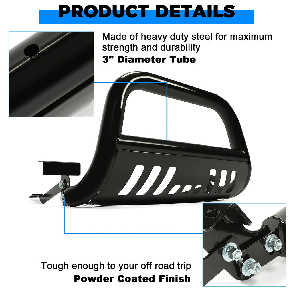 Brush Bull Bar Push Front Bumper Grille Guard for Dodge Ram 1500 (2009–2023)