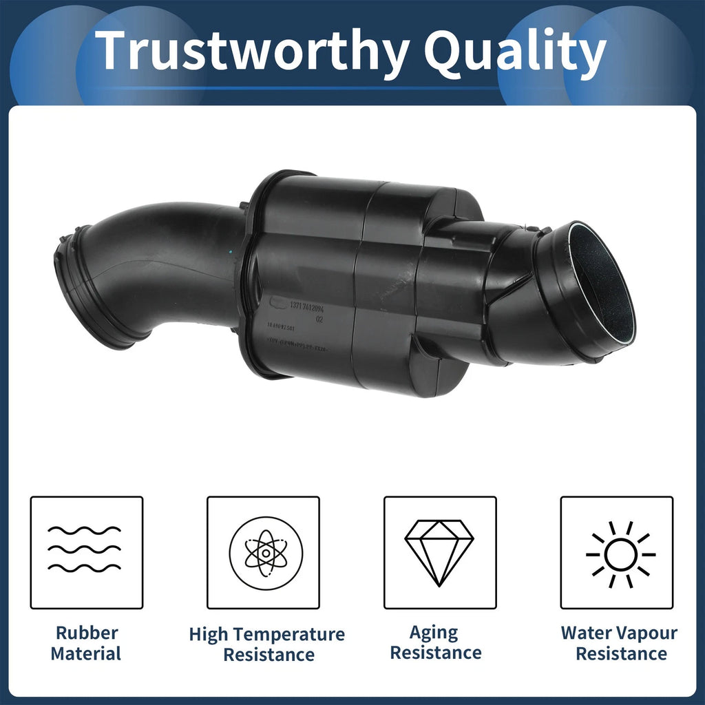 Engine Air Intake Hose for BMW F10 Series 528i (2012–2016) No. 13717612094 Rubber