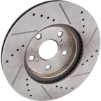 Disc Brake & Pad Kit for Toyota Camry (2005–2006) Cross-drilled Ceramic