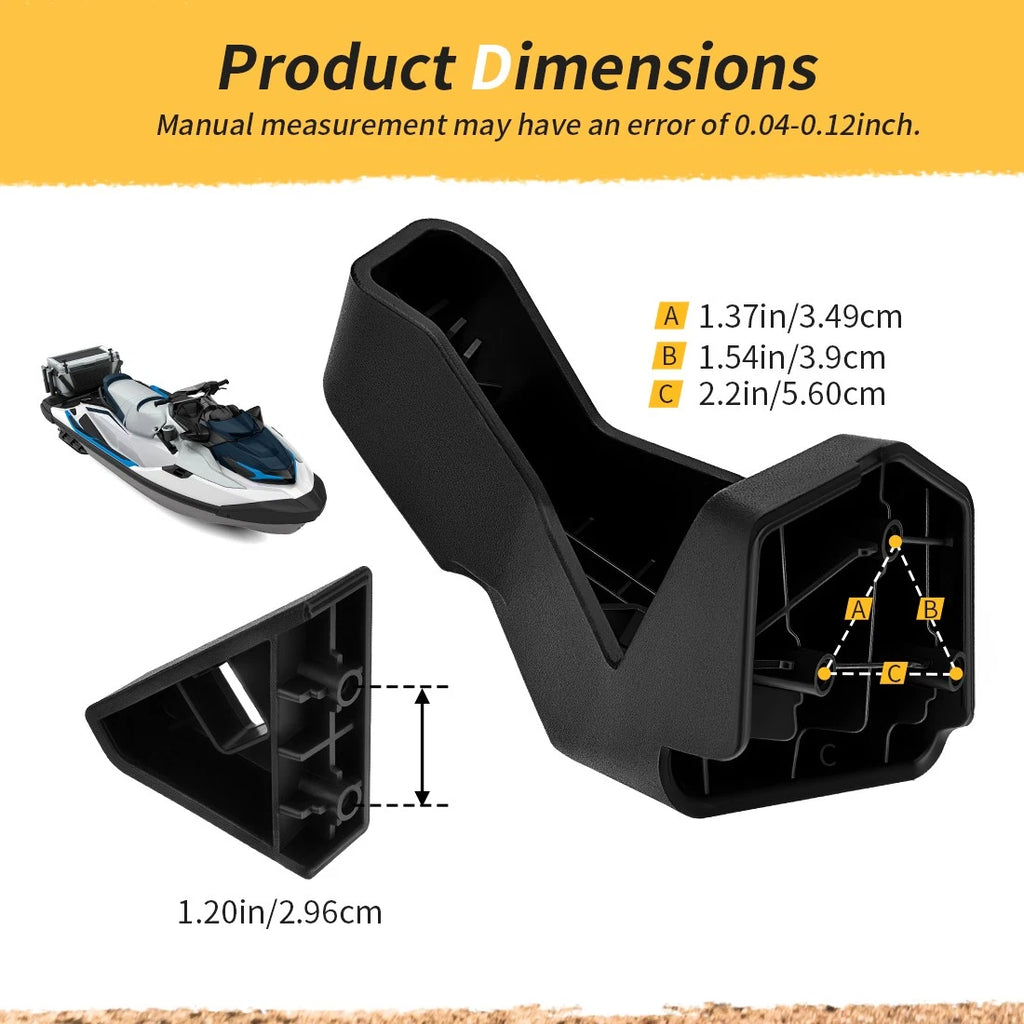 Left Cup and Rod Holder Support Kit for Sea-Doo RXT GTX Wake FISH Pro (2017–2023)