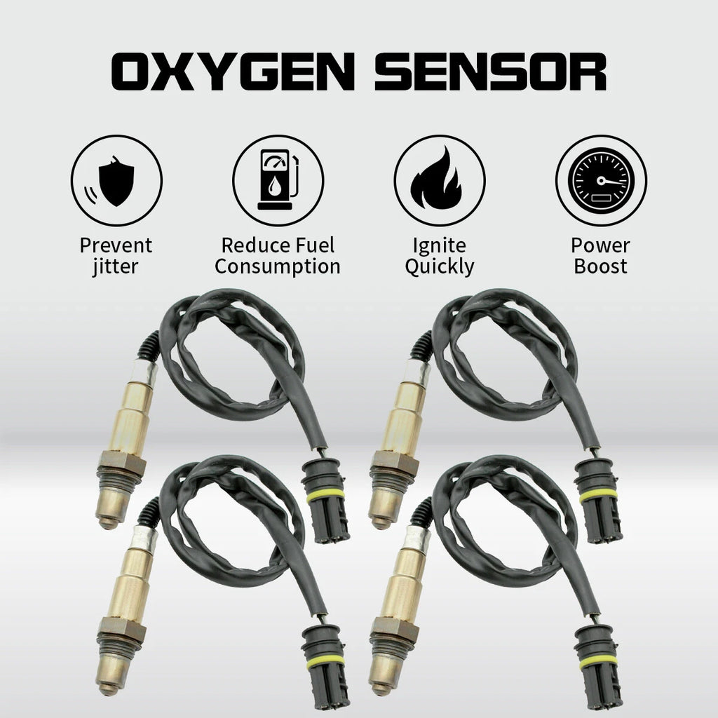 Set of 4 O2 Oxygen Sensors for Mercedes-Benz CLS500 E55 AMG SL55 AMG (2003–2006)