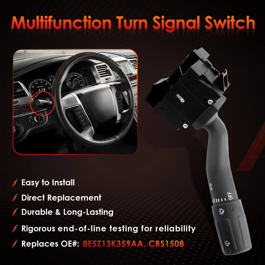 Turn Signal Windshield Wiper Switch for Ford Fusion Taurus (2005–2012)