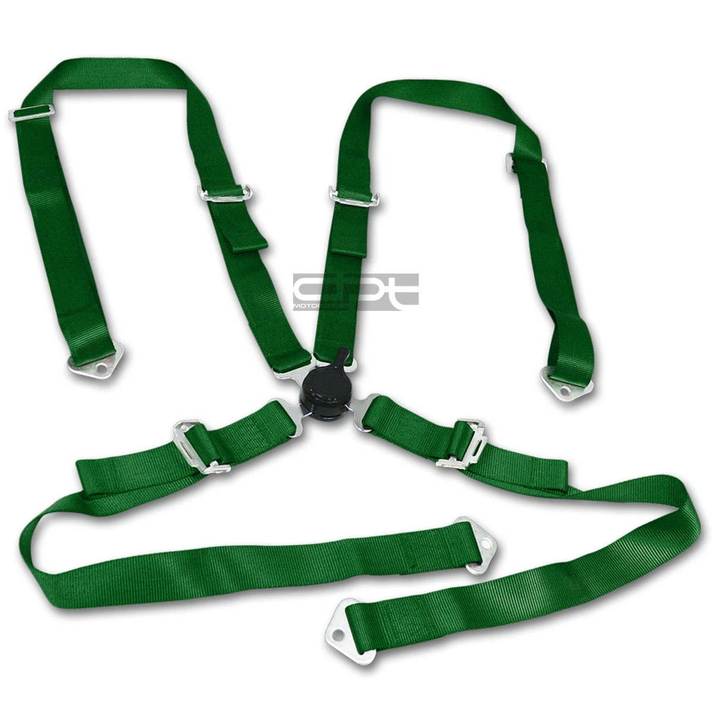 2" Nylon Strap 4 Point Camlock Harness for JDM Racing Seat Belt