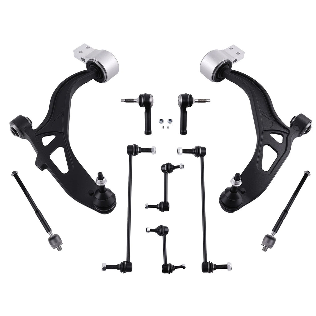 10x Front Lower Control Arms Kit and Rear Sway Bar Links for 2011–2019 Ford Explorer