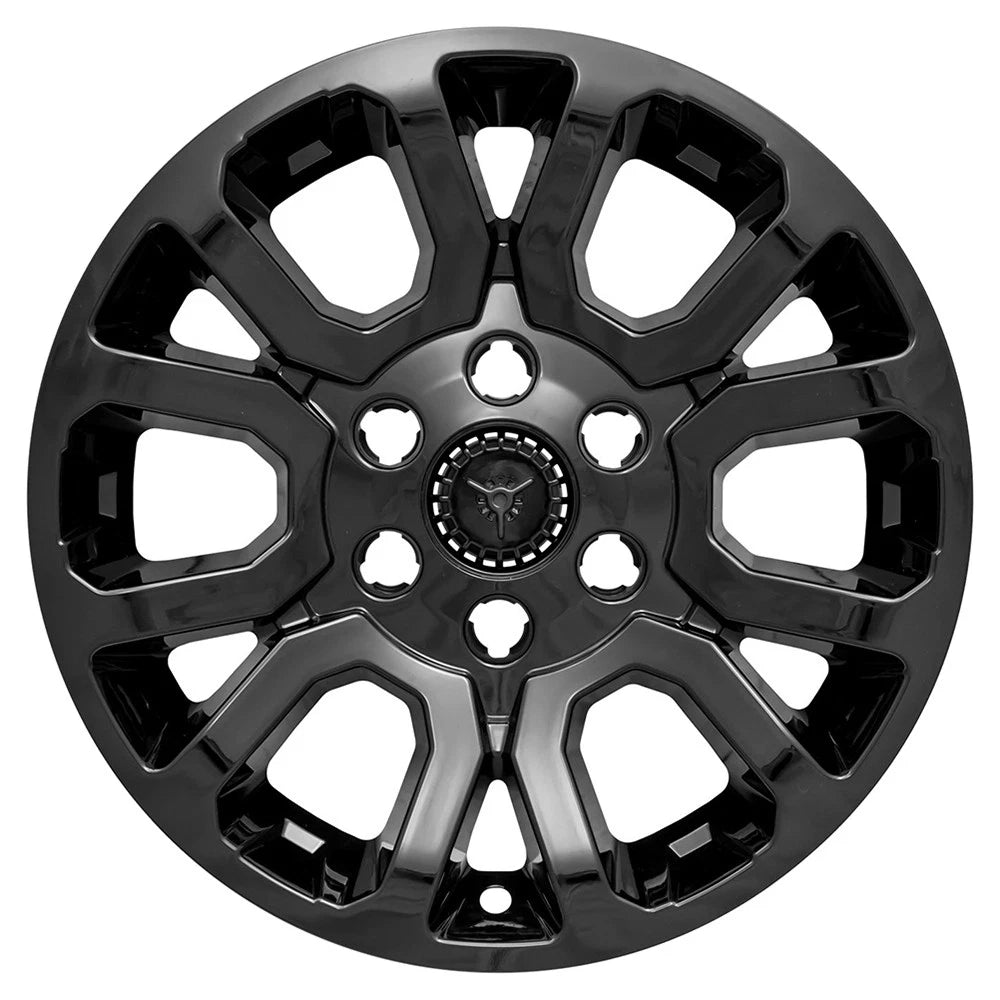 Wheel Skins Gloss Black Double Spoke for GMC Yukon SLE SLT (2015–2020)